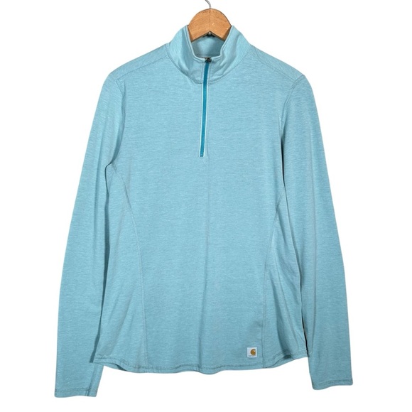CARHARTT FORCE Delmont Quarter Zip Long Sleeve Pullover - Picture 8 of 8